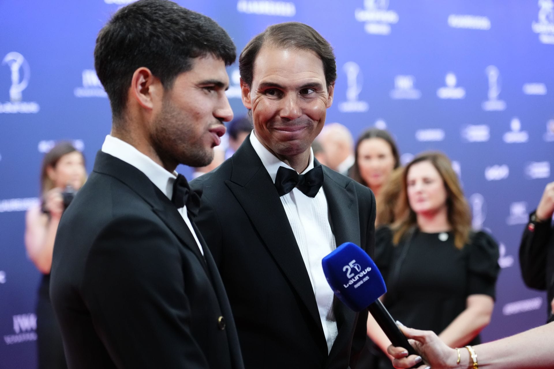Alcaraz and Nadal at the 2025 Laureus World Sport Awards Madrid - Source: Getty
