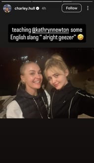 Charley Hull and Kathryn Newton ( via Charley Hull's Instagram story)