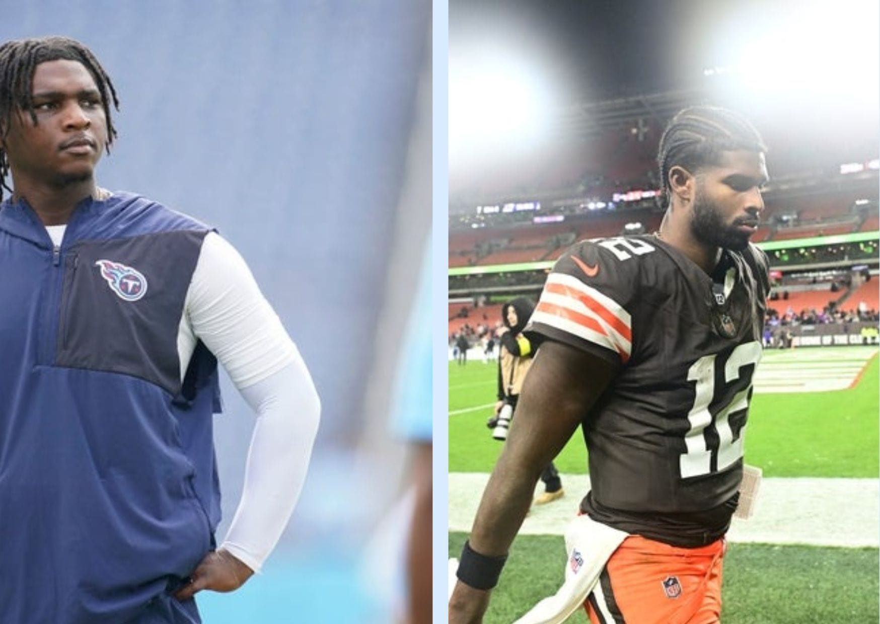 Rookie quarterbacks Cam Ward and Shedeur Sanders