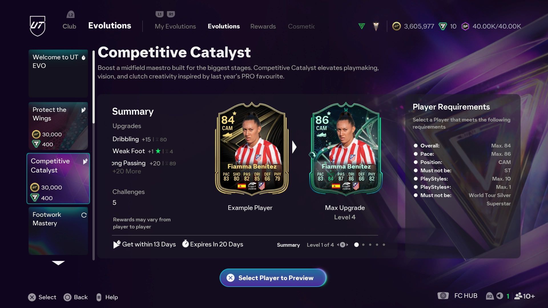 Požadavky (obrázek přes EA Sports)