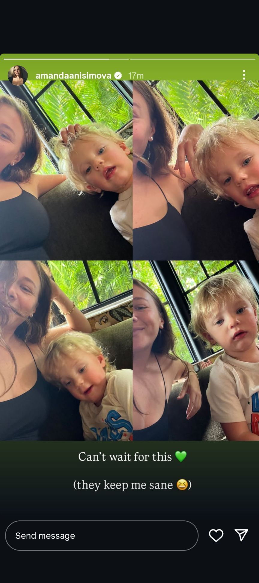 After a heartbreaking end to the 2025 season at the WTA Finals, Amanda Anisimova has only one thing on her mind that will help her heal. 2 Amanda Anisimova Instagram Story