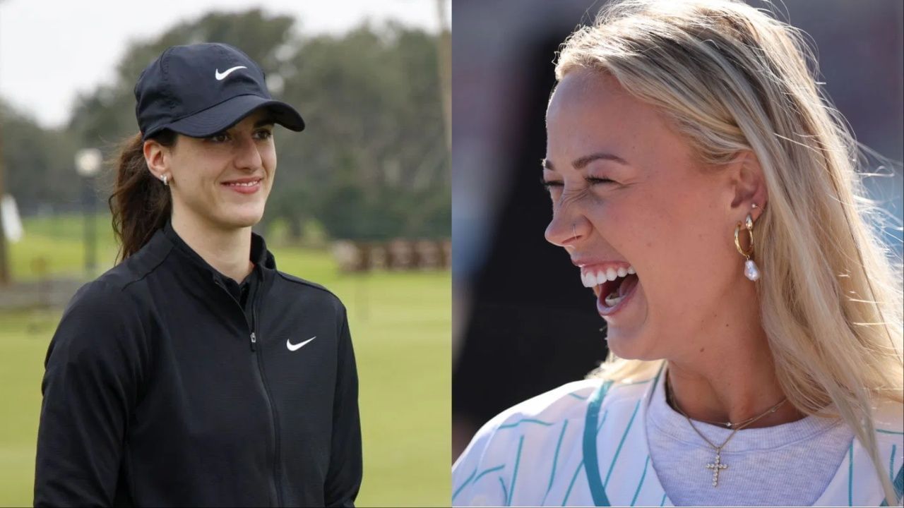 Caitlin Clark was hilariously annoyed after Sophie Cunningham critiqued her swing [Picture Credit: Getty]