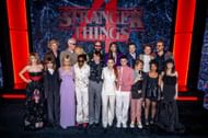 Cast members at Netflix's Stranger Things season 4 premiere (Image via Getty)