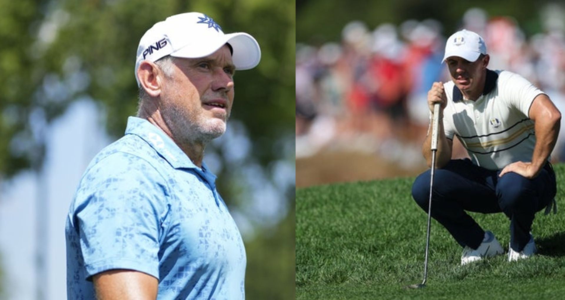 Lee Westwood takes a jibe at Rory McIlroy after the latter