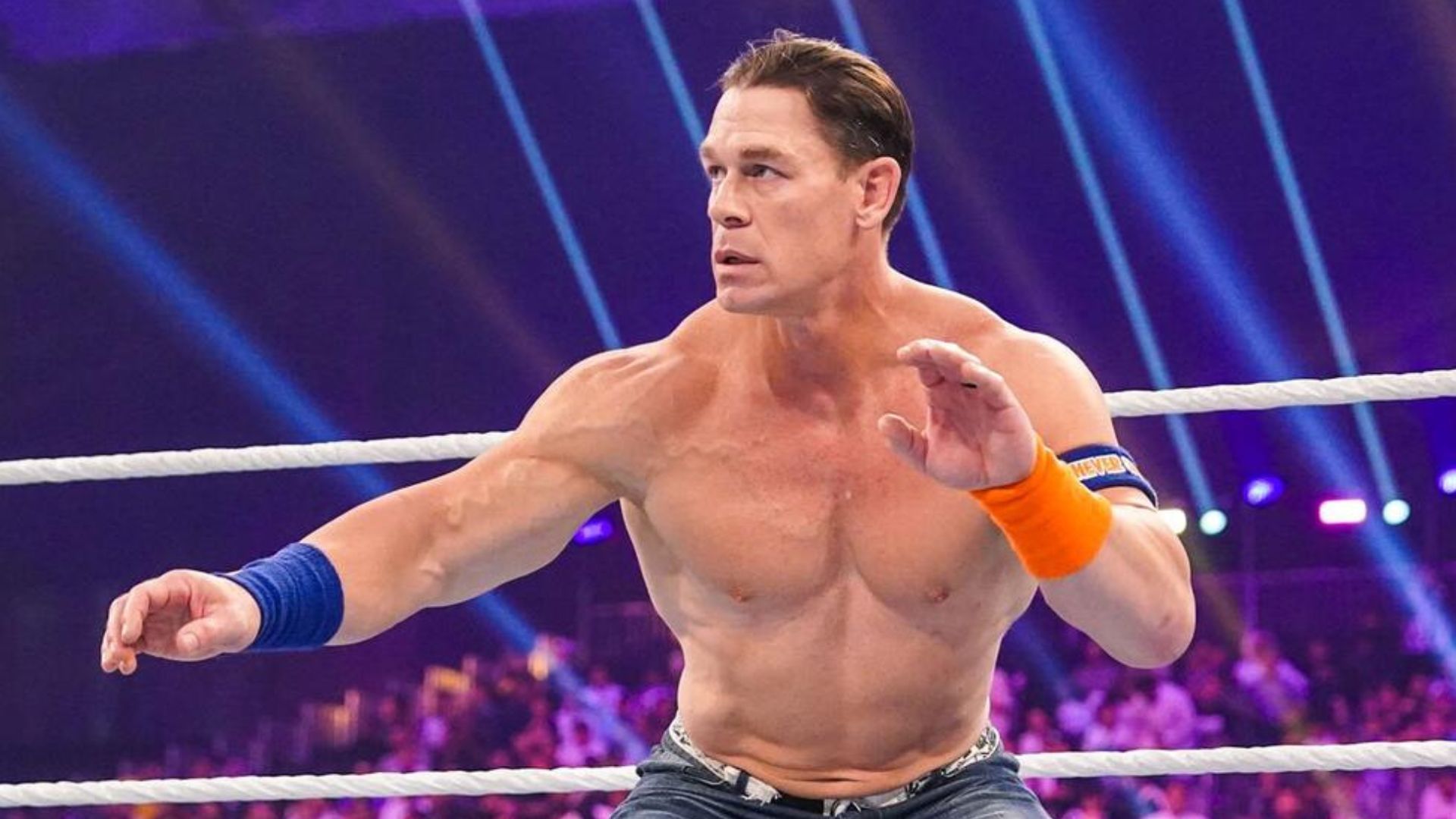 John Cena at WWE Crown Jewel 2023! [Image credit: WWE.com]
