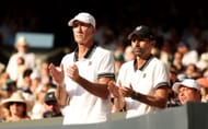 Darren Cahill and Simone Vagnozzi at Wimbledon 2025. (Photo: Getty)