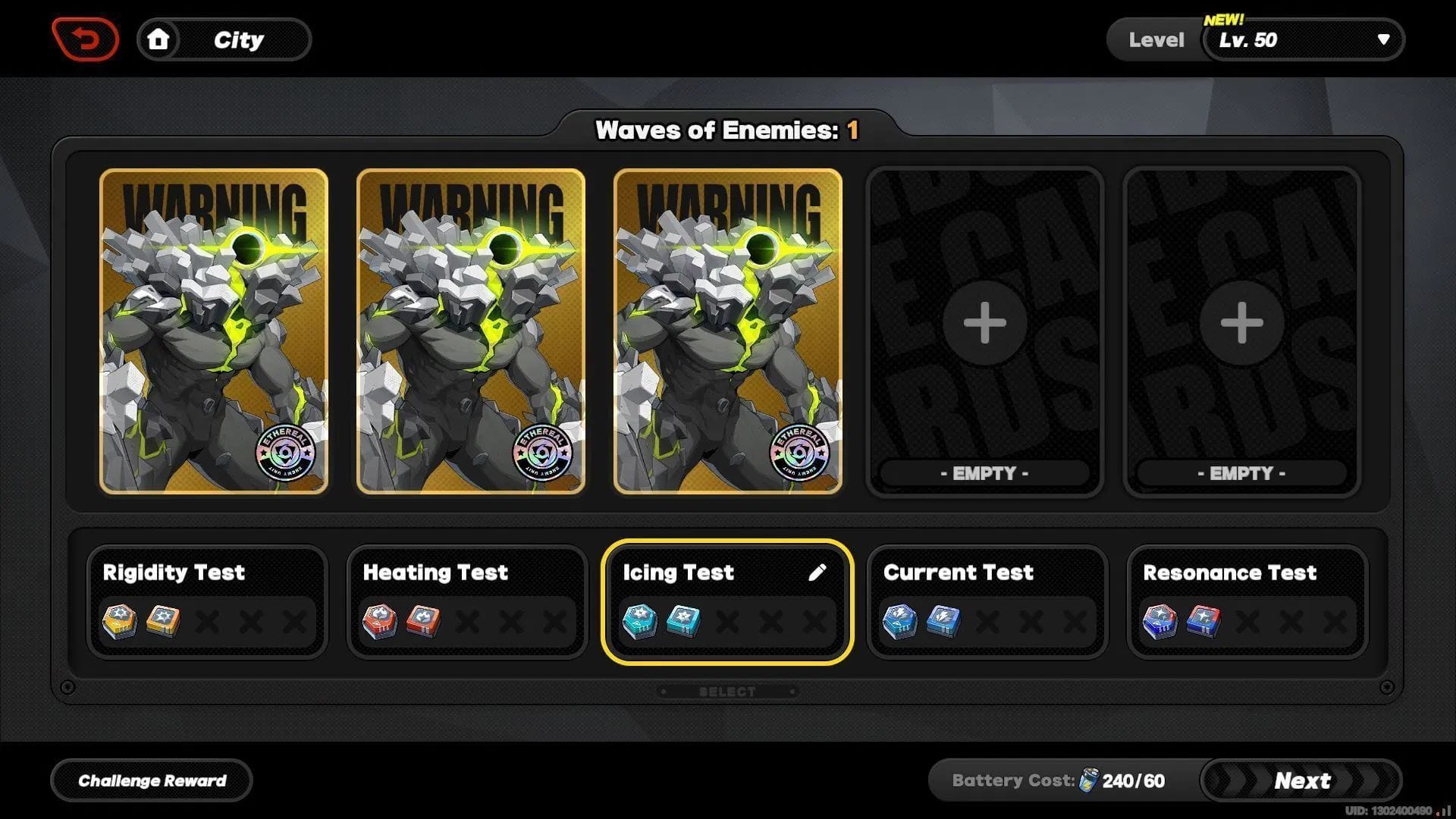 Get the Freeze Chips from the Icing Test (Image via HoYoverse)