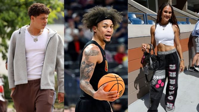 Ben Shelton and girlfriend Trinity Rodman beam with pride as soccer star's brother DJ Rodman makes waves with 30-point game in NBA G League