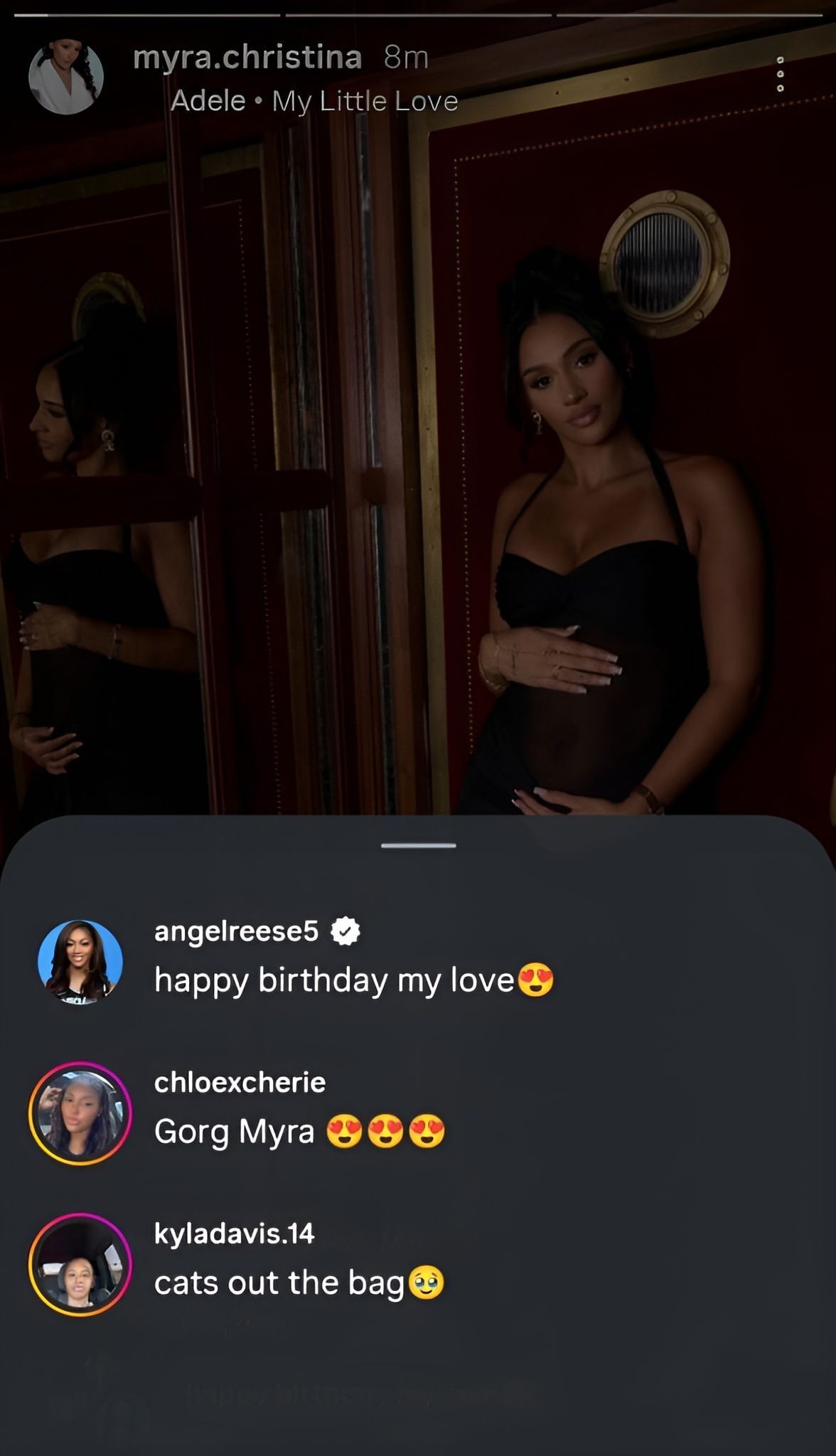 Angel Reese&#039;s IG greeting