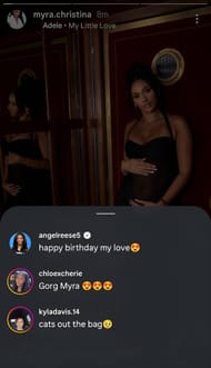 Angel Reese's IG greeting