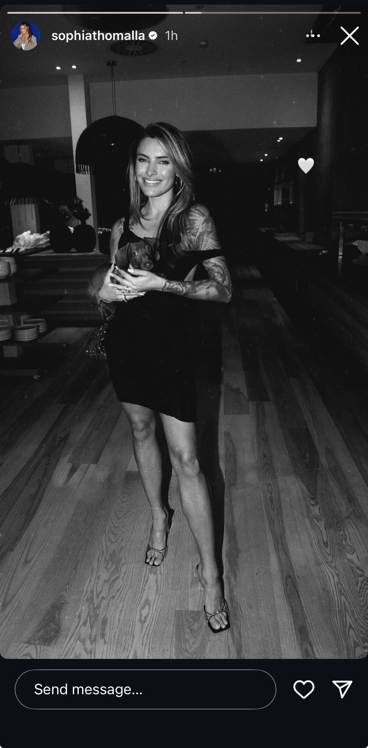 Sophia&#039;s Instagram story