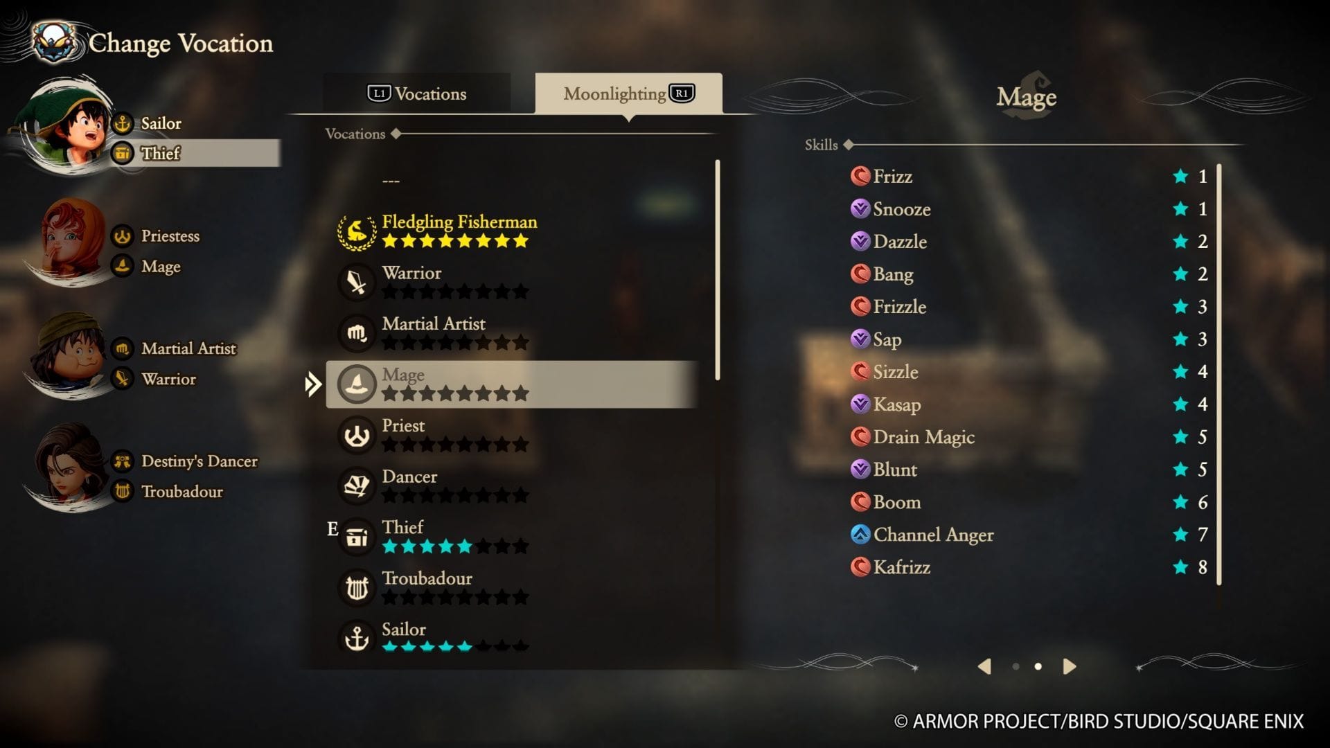 Moonlighting is amazing! I love a good multiclass feature (Image via Square Enix)