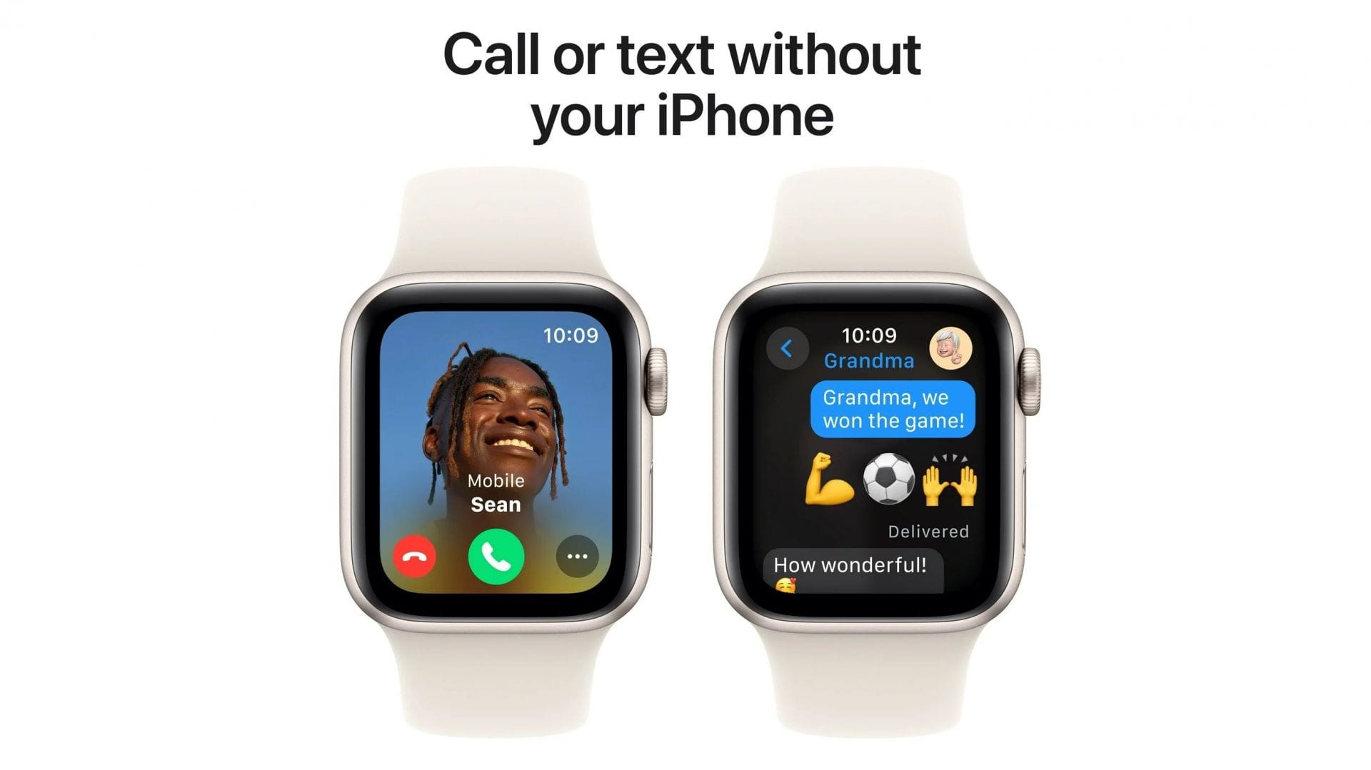 The Watch SE 2nd Gen is capable of calling (Image via Apple)
