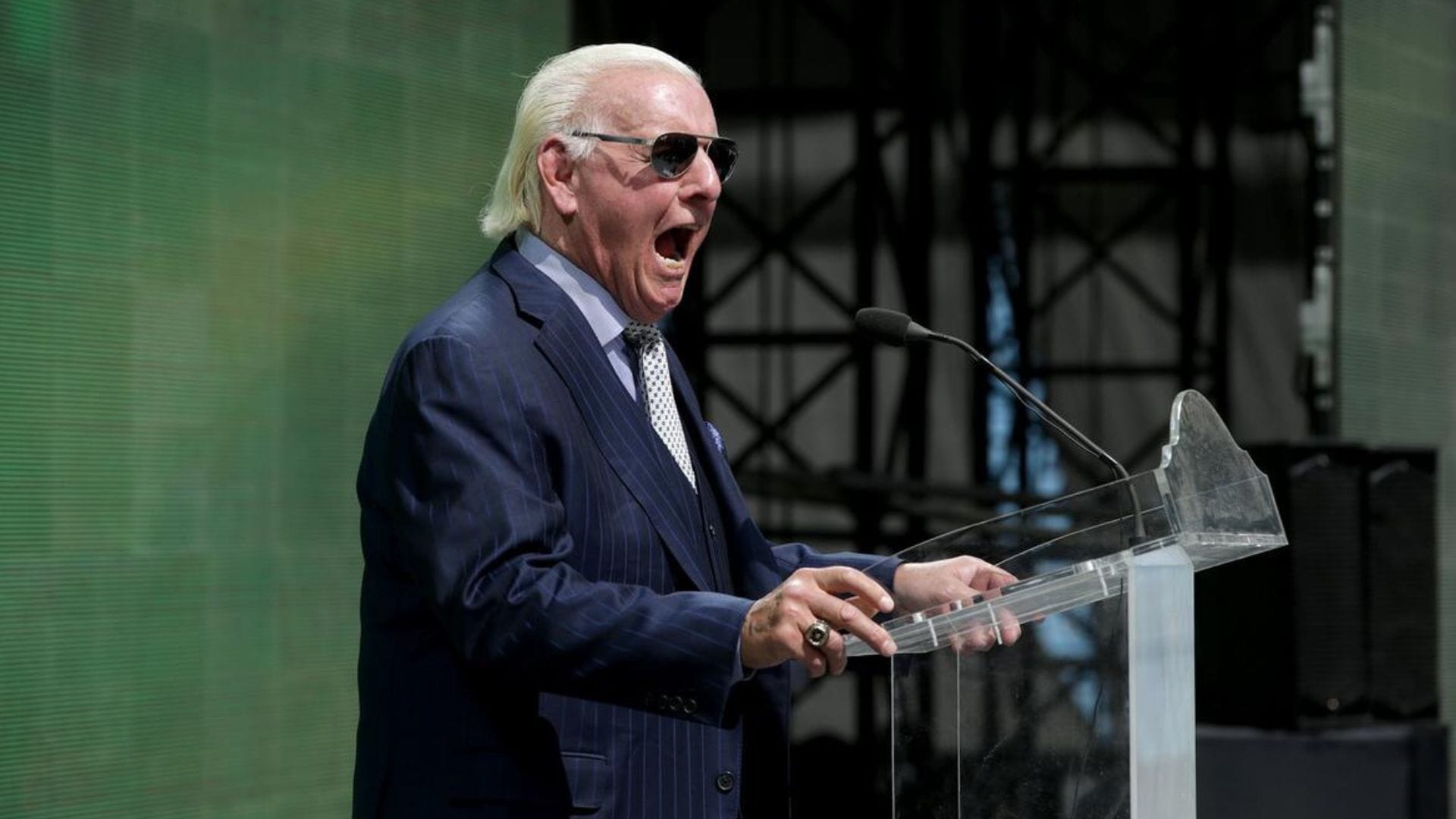 Ric Flair at WWE Crown Jewel press conference! [Image credit: WWE.com]