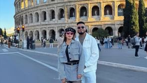 Luis Arraez's wife Gladys turns heads with her better half in co-ordinated outfits at Rome's finest locations