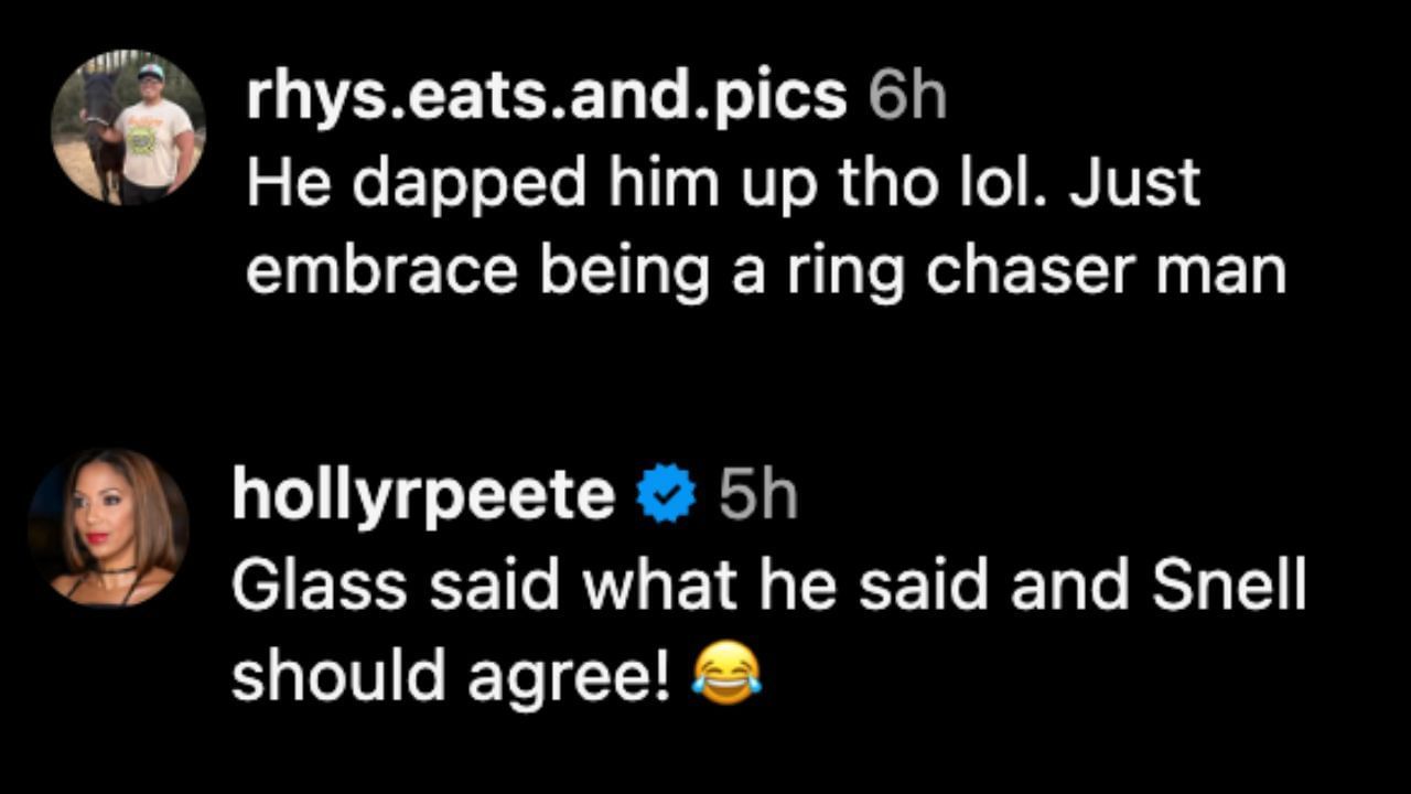 Screenshots of fans&#039; comments on Instagram (Images from - Instagram.com/@talkinbaseball_)