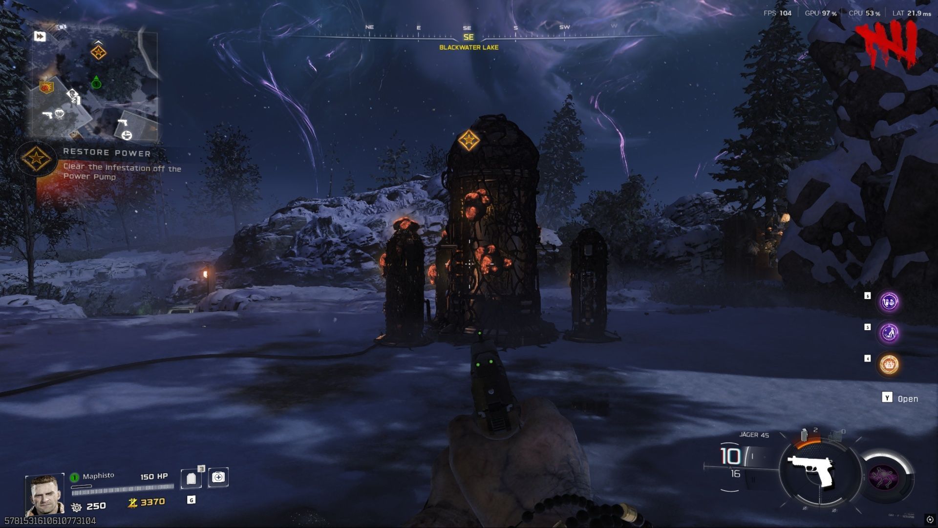 Clear the infested Power Pump in Blackwater Lake POI (Image via Activision)