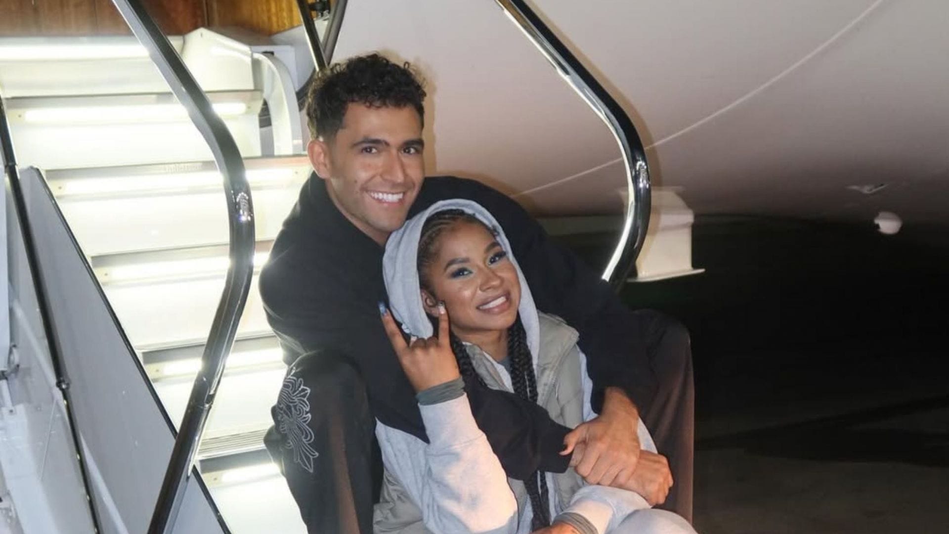 Jordan Chiles posing with her dance partner Ezra Sosa [Image Source : Jordan Chiles' Instagram]