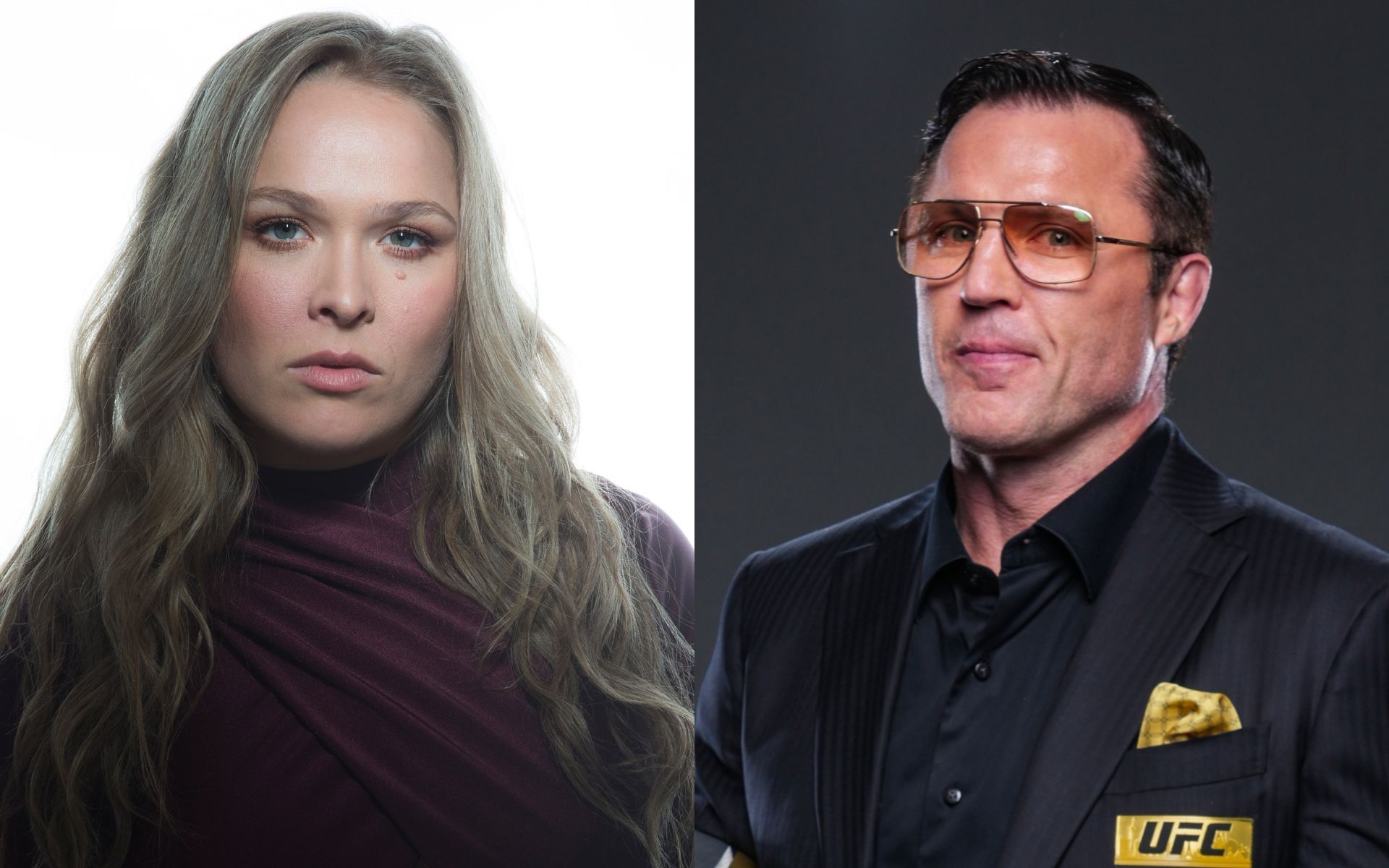 Chael Sonnen (right) dismisses Ronda Rousey