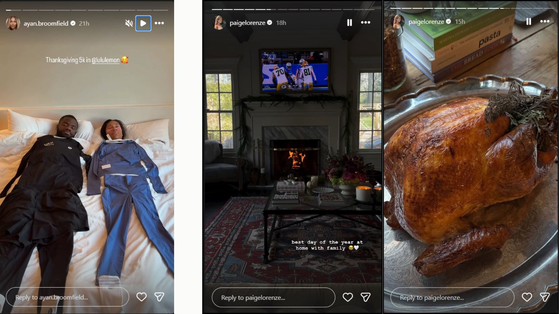 Ayan Broomfield and Paige Lorenze&#039;s Instagram Story