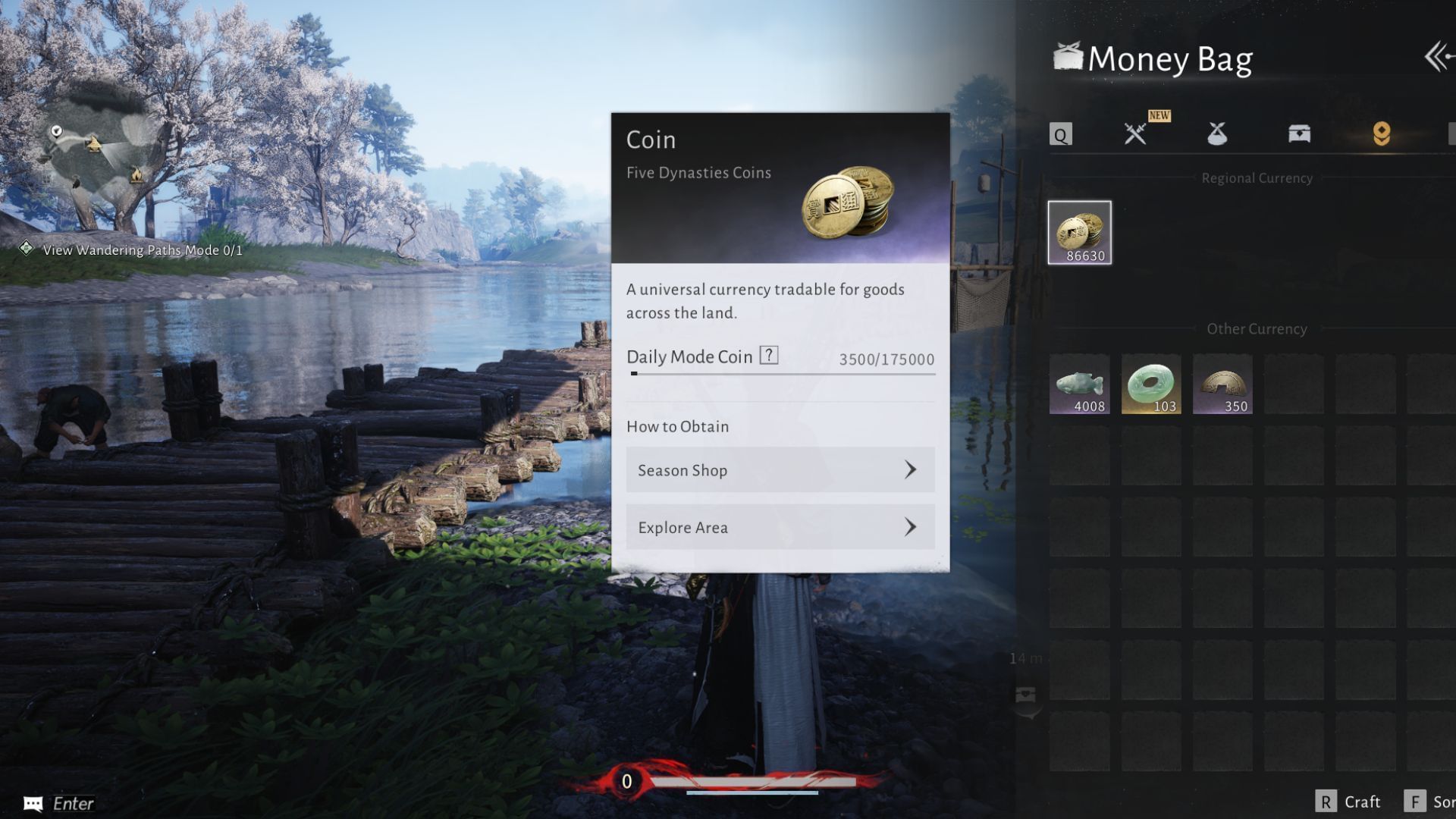 Zhou Coins in Where Winds Meet 