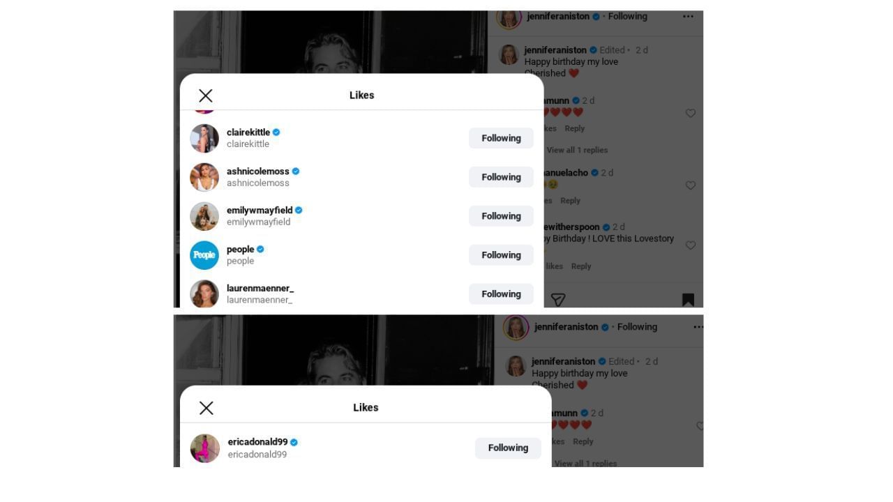 Source: (Via Instagram/ @jenniferaniston)