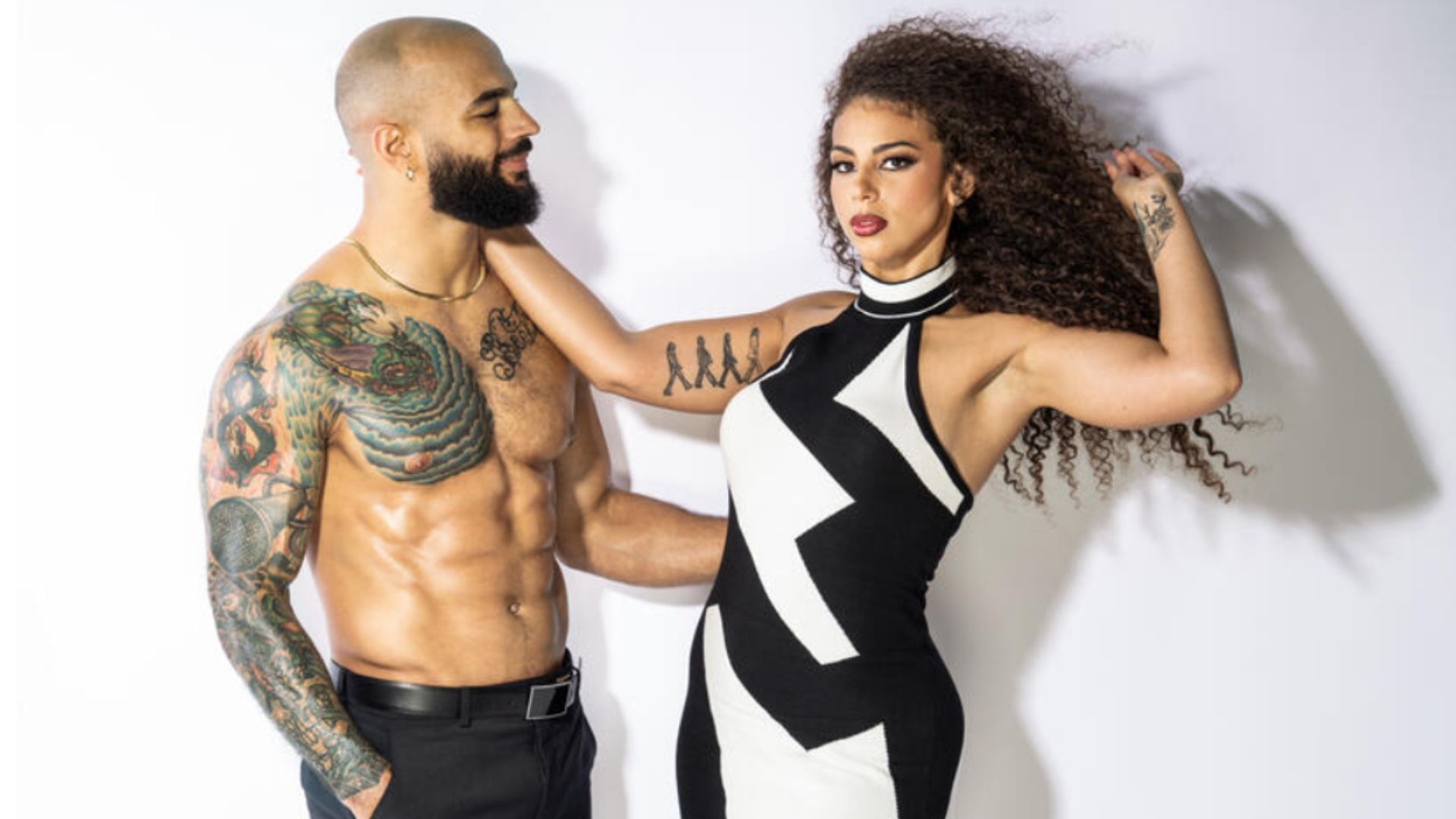Ricochet and Samantha Irvin [Image Credits : WWE