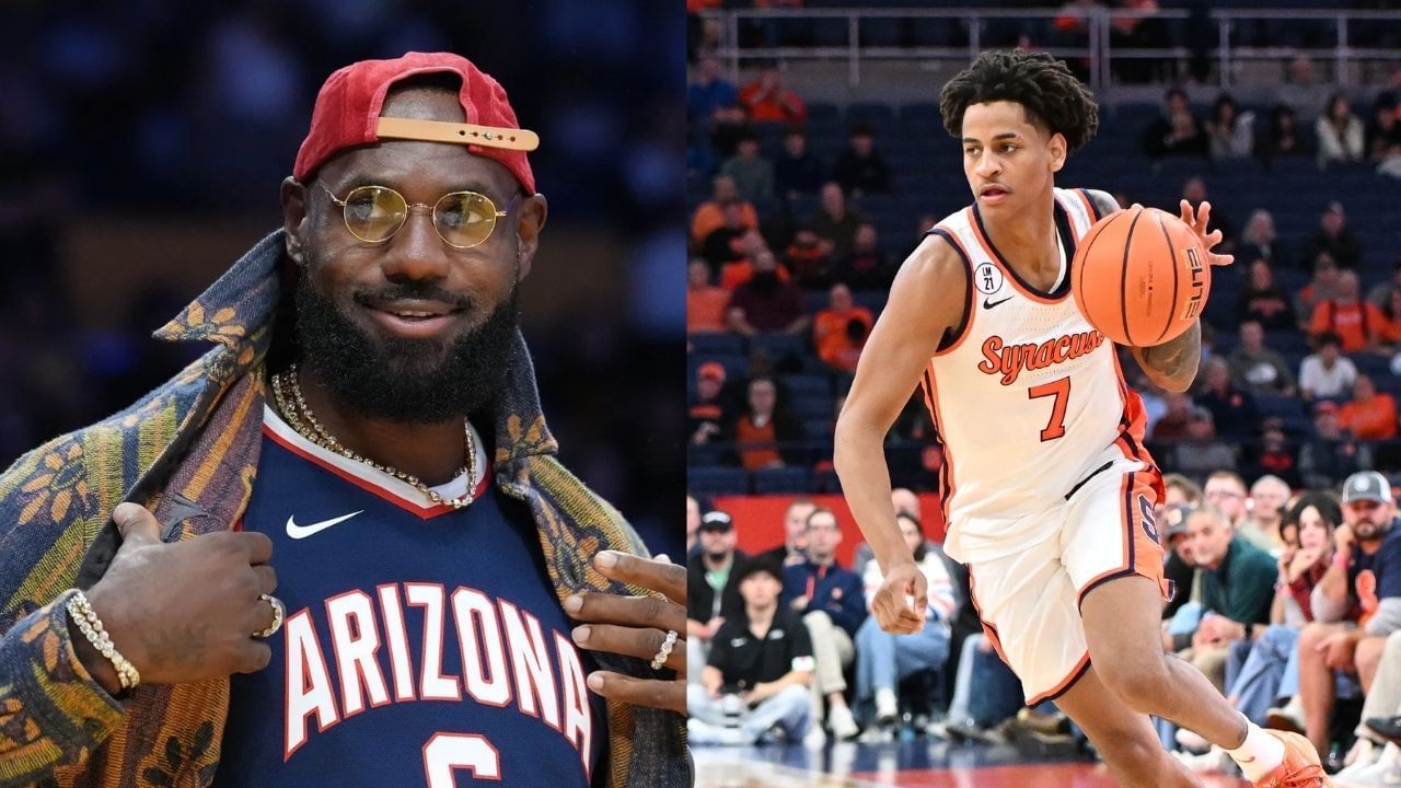 LeBron James Sends 2-Word Salute After Kiyan Anthony Lights Up His First College Game (Imagn)
