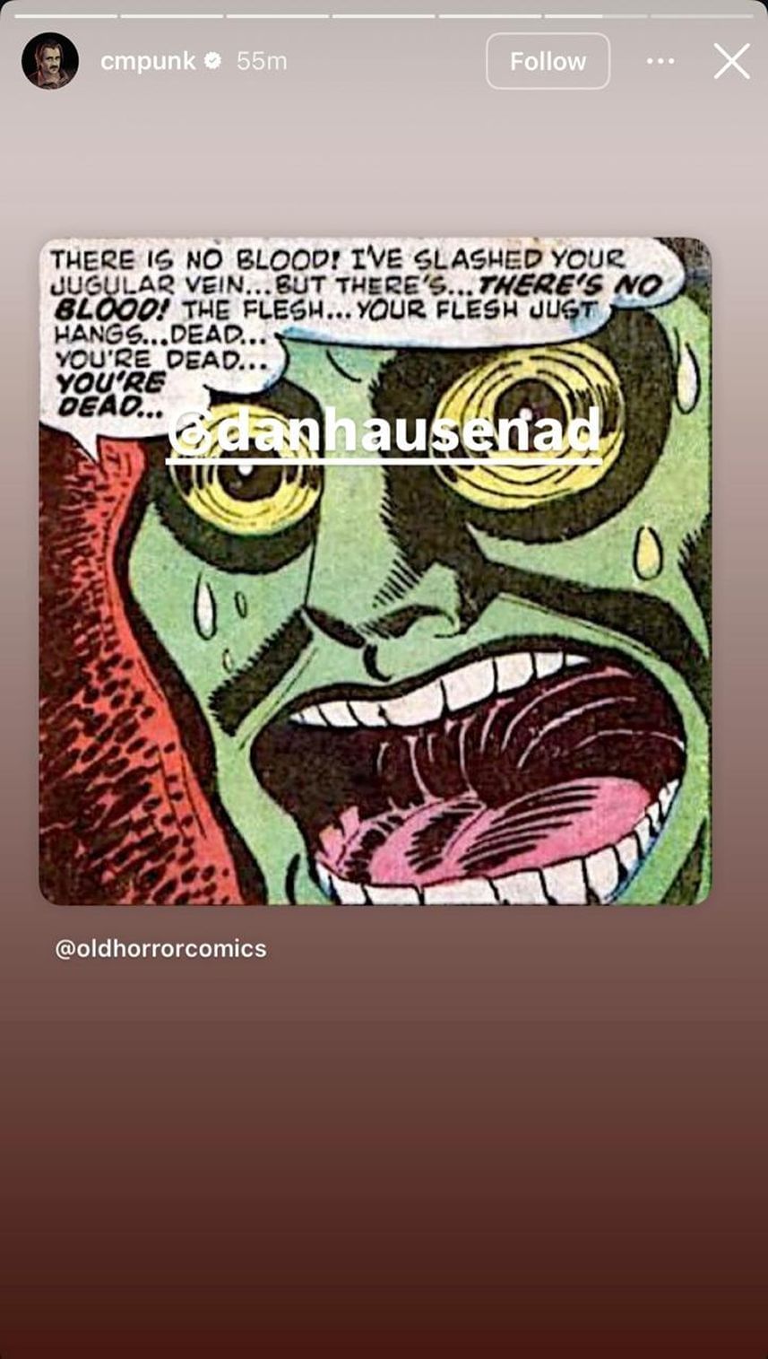 Ảnh chụp màn hình Instagram Story của CM Punk (Ảnh tín dụng: tài khoản Instagram của Punk)