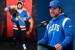"It's a risk-reward situation that I didn't love": Jeff Saturday sounds off against Cam Skattebo's WWE Raw brawl during injury rehab