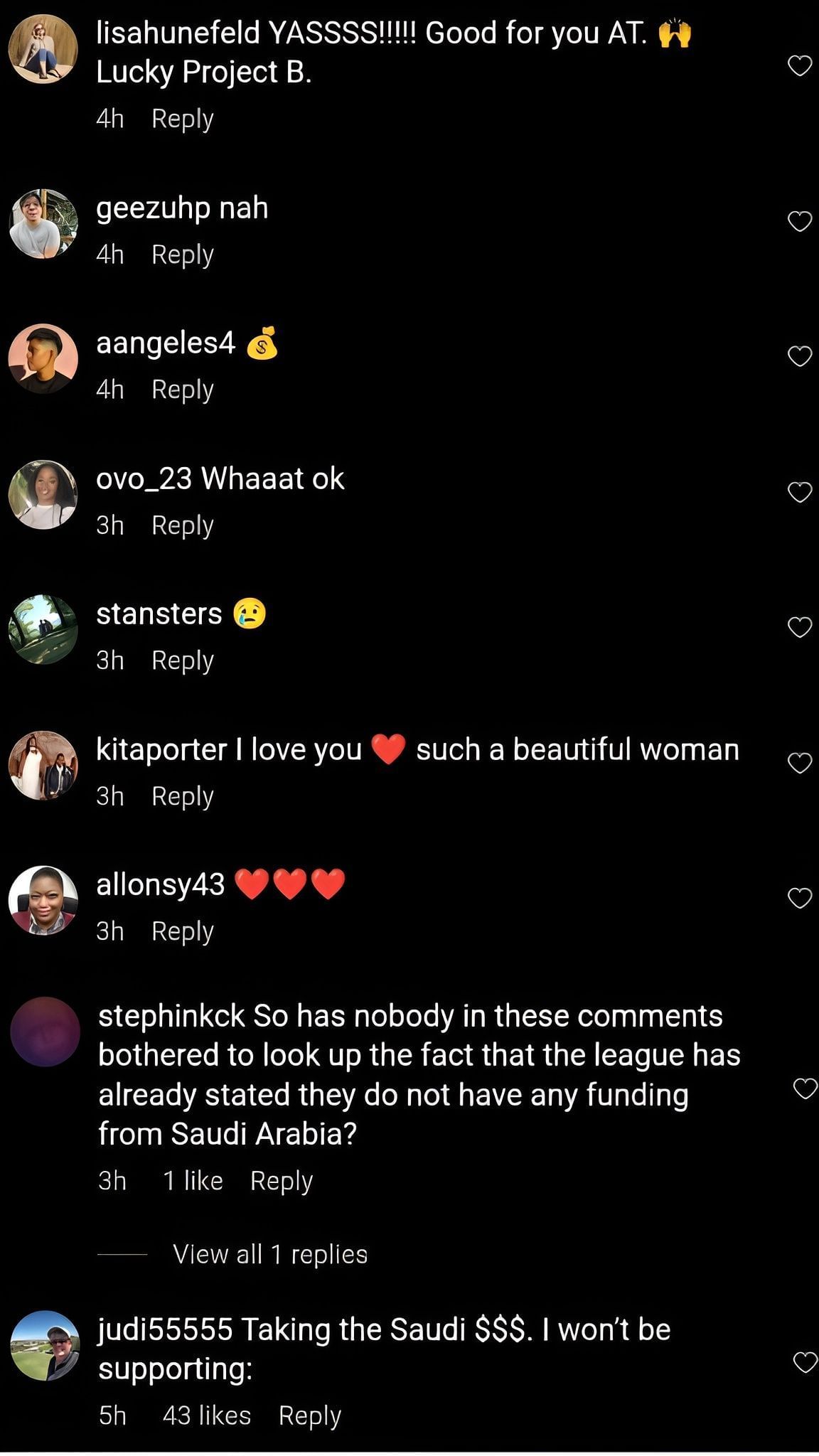 Comments on the post