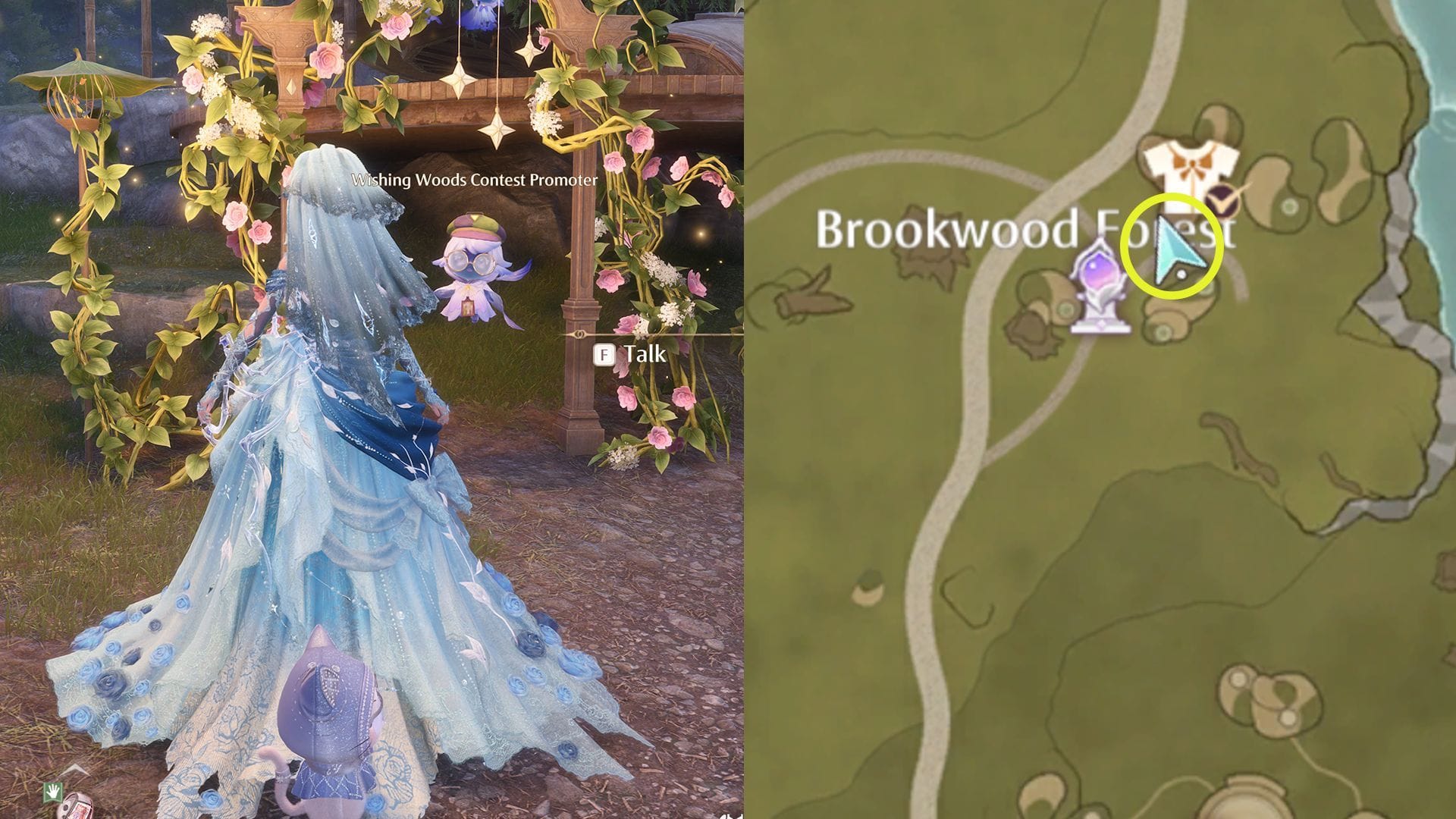 Brookwood Forest event site location (Image via Sportskeeda Gaming/Infold Games)