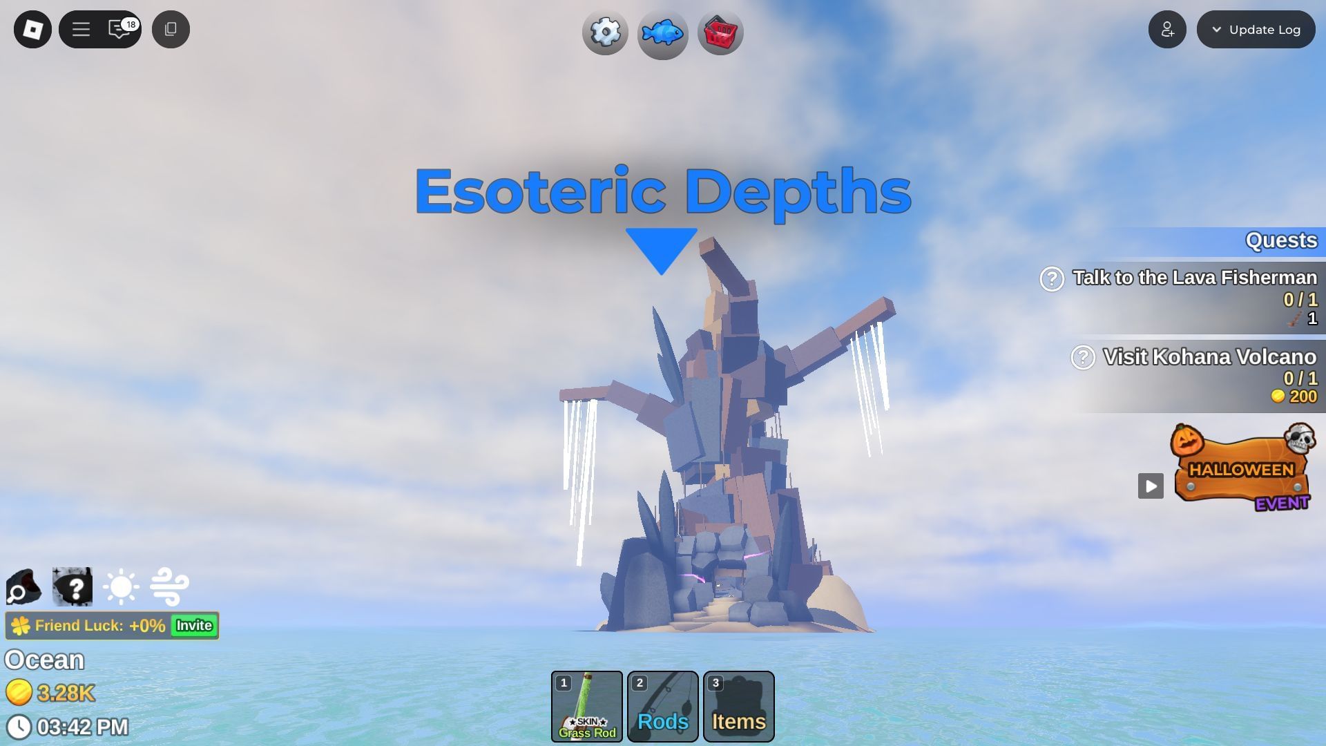The Thin Armor Shark is found in Esoteric Depths (Image via Roblox)