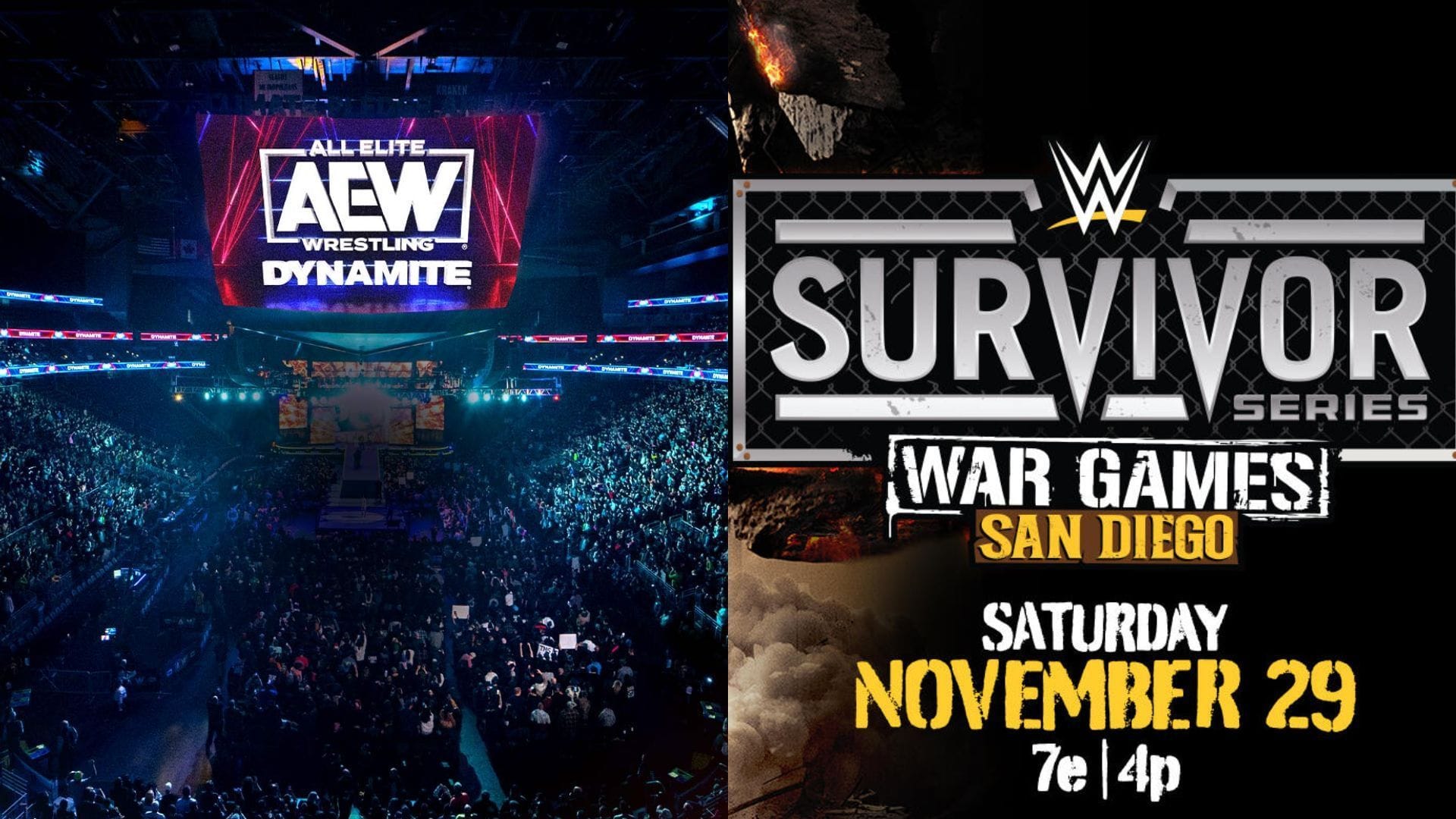 Survivor Series 2025 is set to take place tomorrow in San Diego [photo: wwe.com and allelitewrestling.com] 