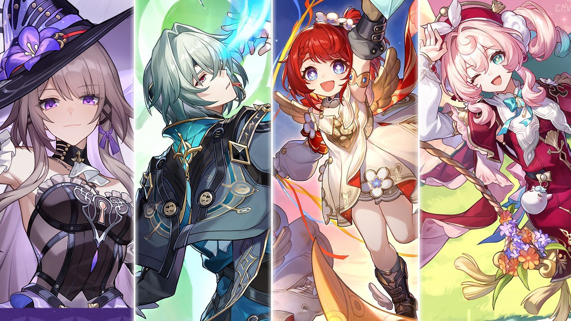 The Herta, Anaxa, Tribbie, Hyacine (Image via Sportskeeda Gaming/HoYoverse)