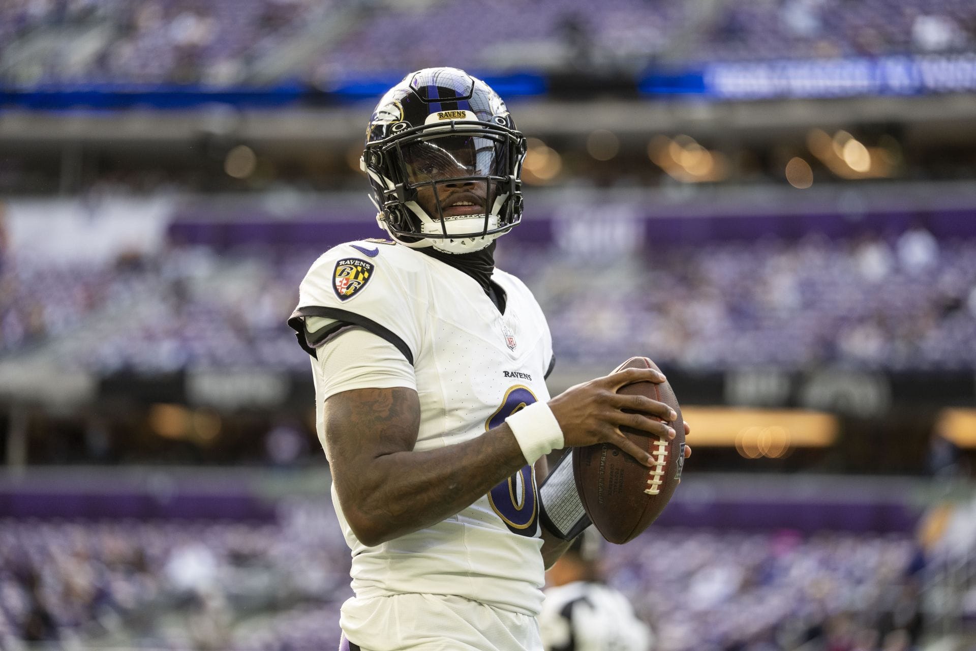 Lamar Jackson at Baltimore Ravens v Minnesota Vikings - NFL 2025 - Source: Getty