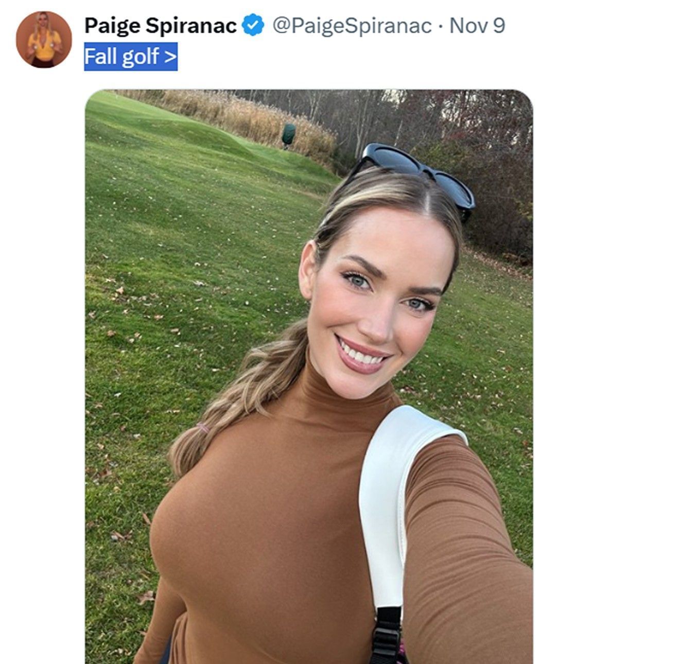 Paige Spiranac&#039;s post on X
