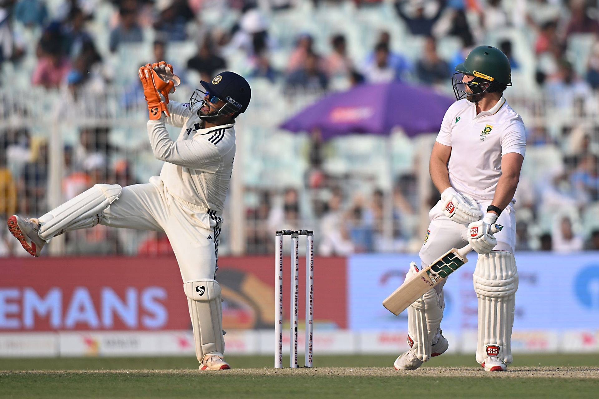 Rishabh Pant kept brilliantly in Kolkata. (Credits: Getty)
