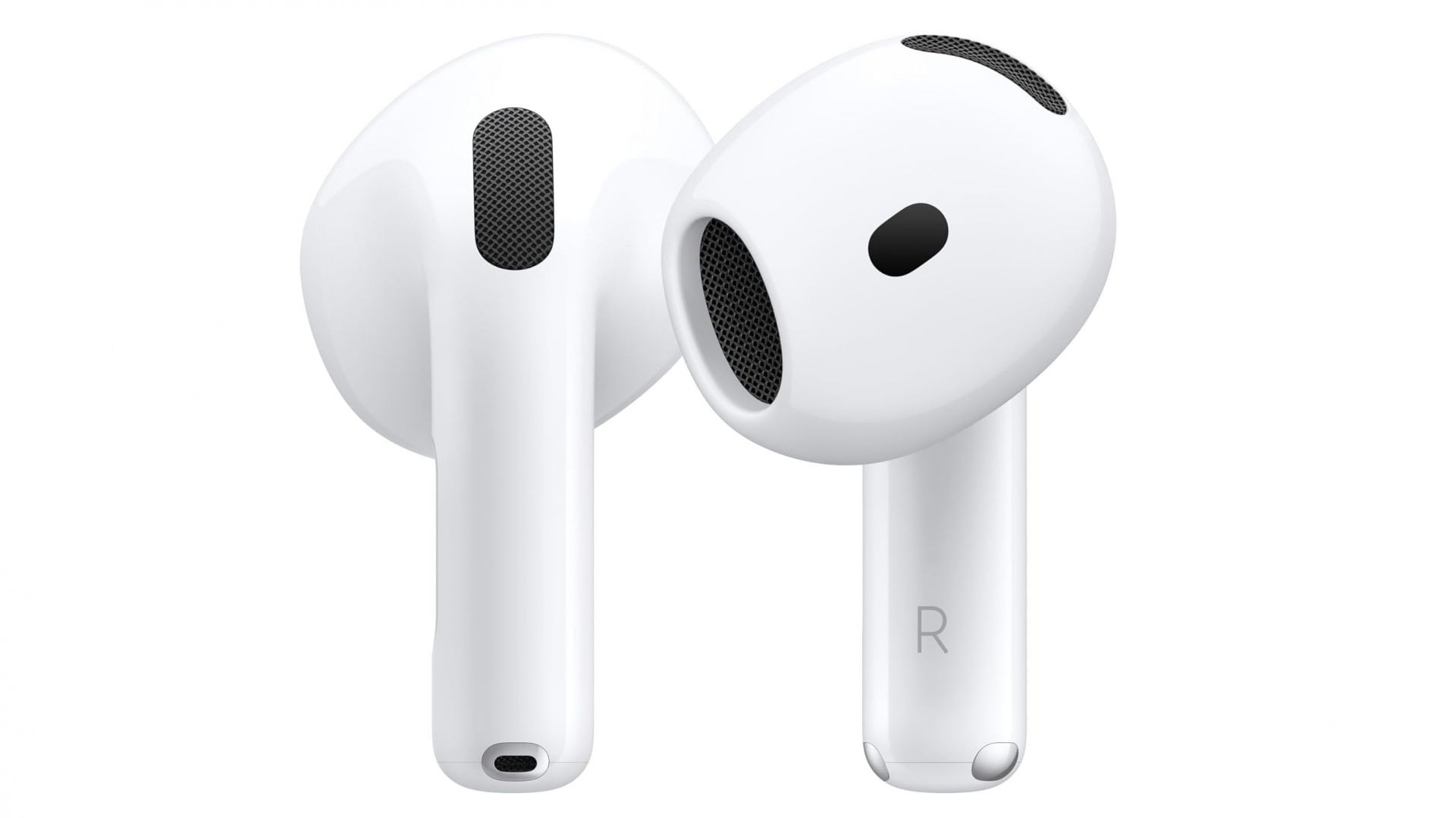 The design of the AirPods 4 buds (Image via Apple)