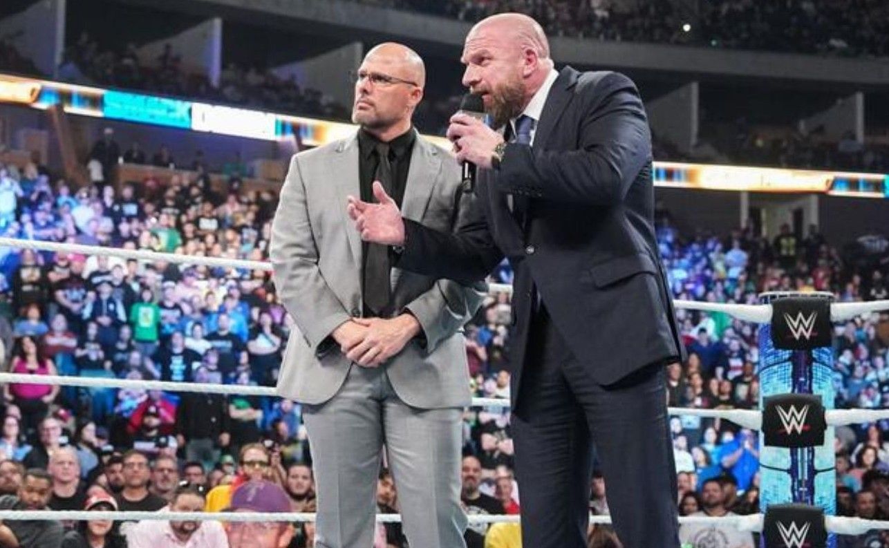Adam Pearce and Triple H (Image Credits: wwe.com)