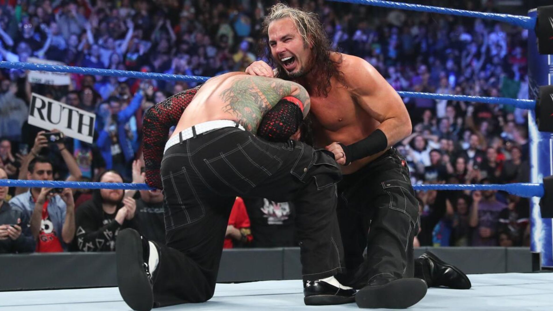 The Hardy Boyz on SmackDown! [Image credit: WWE.com]