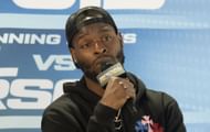 Le'Veon Bell at McBroom v Gib fight Press Conference - Source: Getty