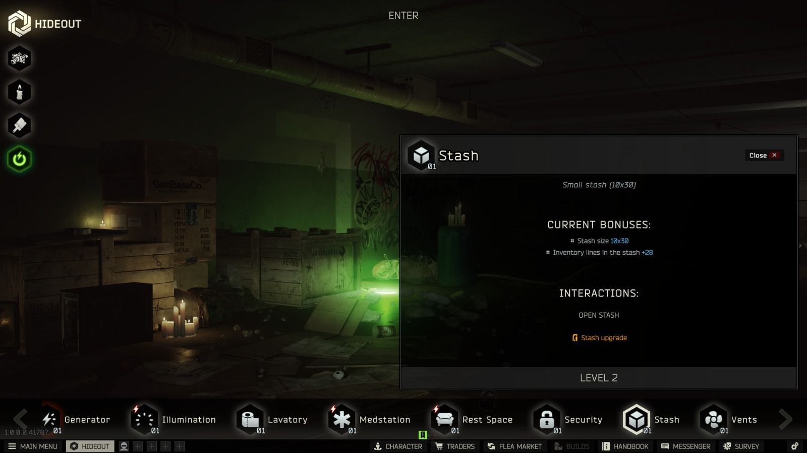 Stash size for base game can limit the gameplay experience (Image via Sportskeeda Gaming | Battlestate Games)