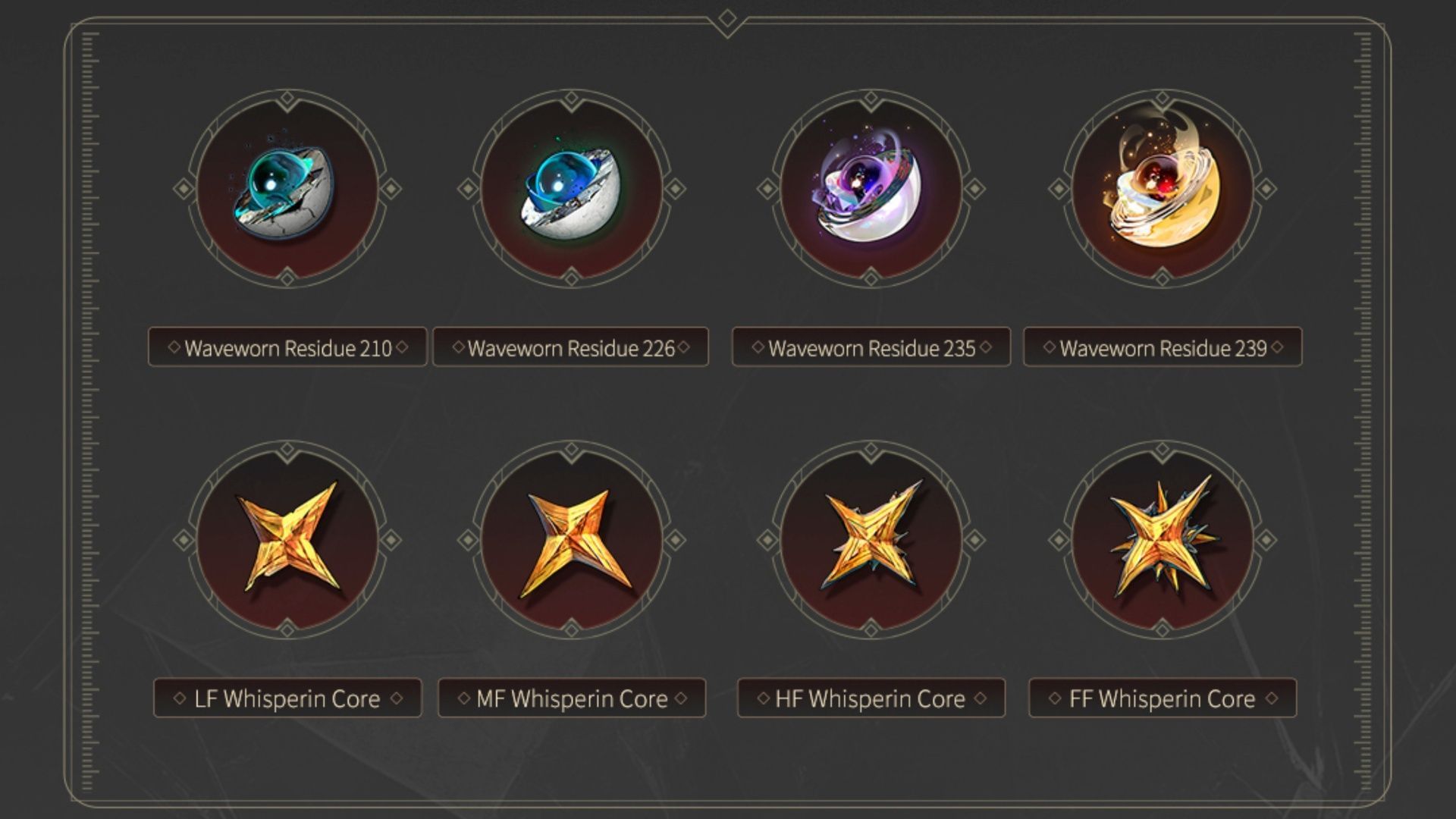 Materials needed to level up Kumokiri (Image via Kuro Games)