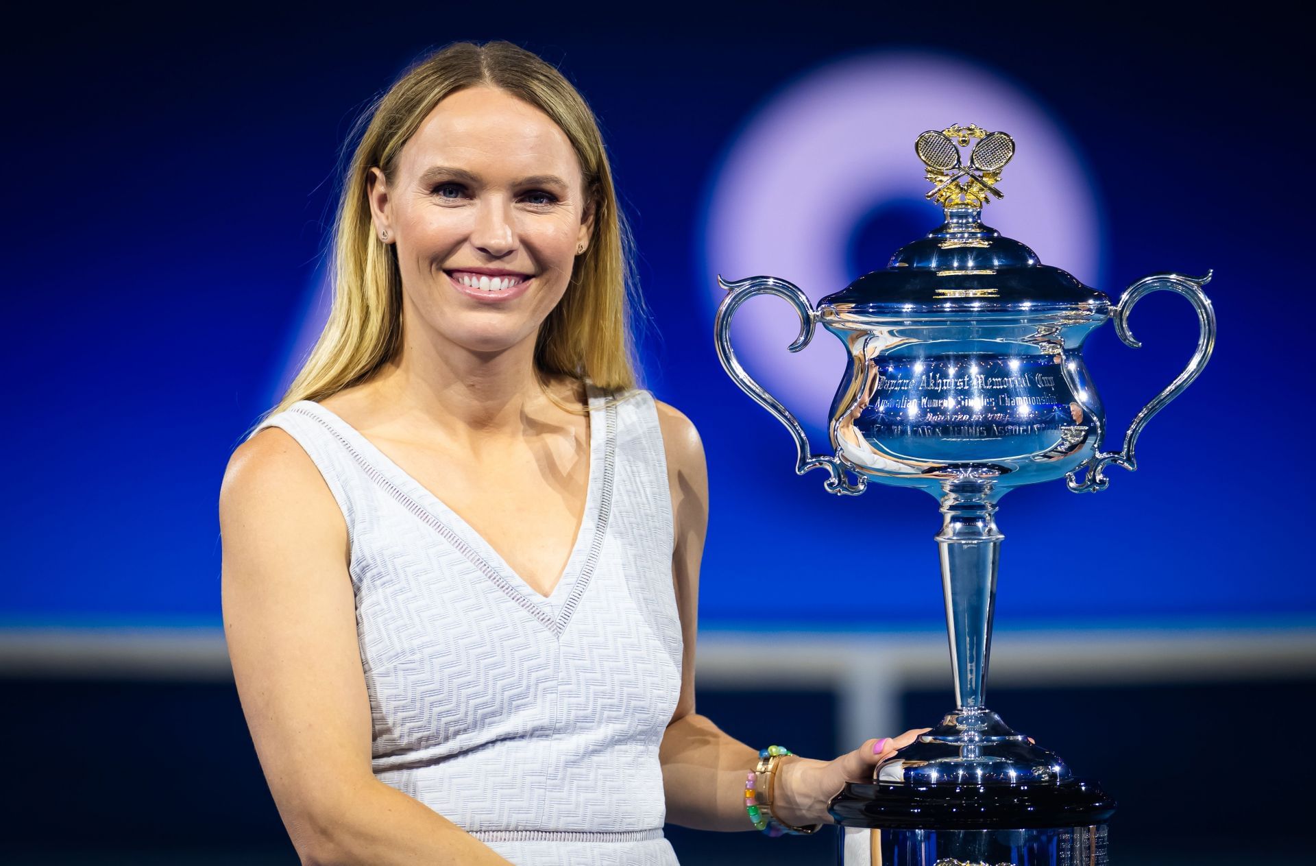 Caroline Wozniacki at the 2025 Australian Open - Day 1 - Source: Getty