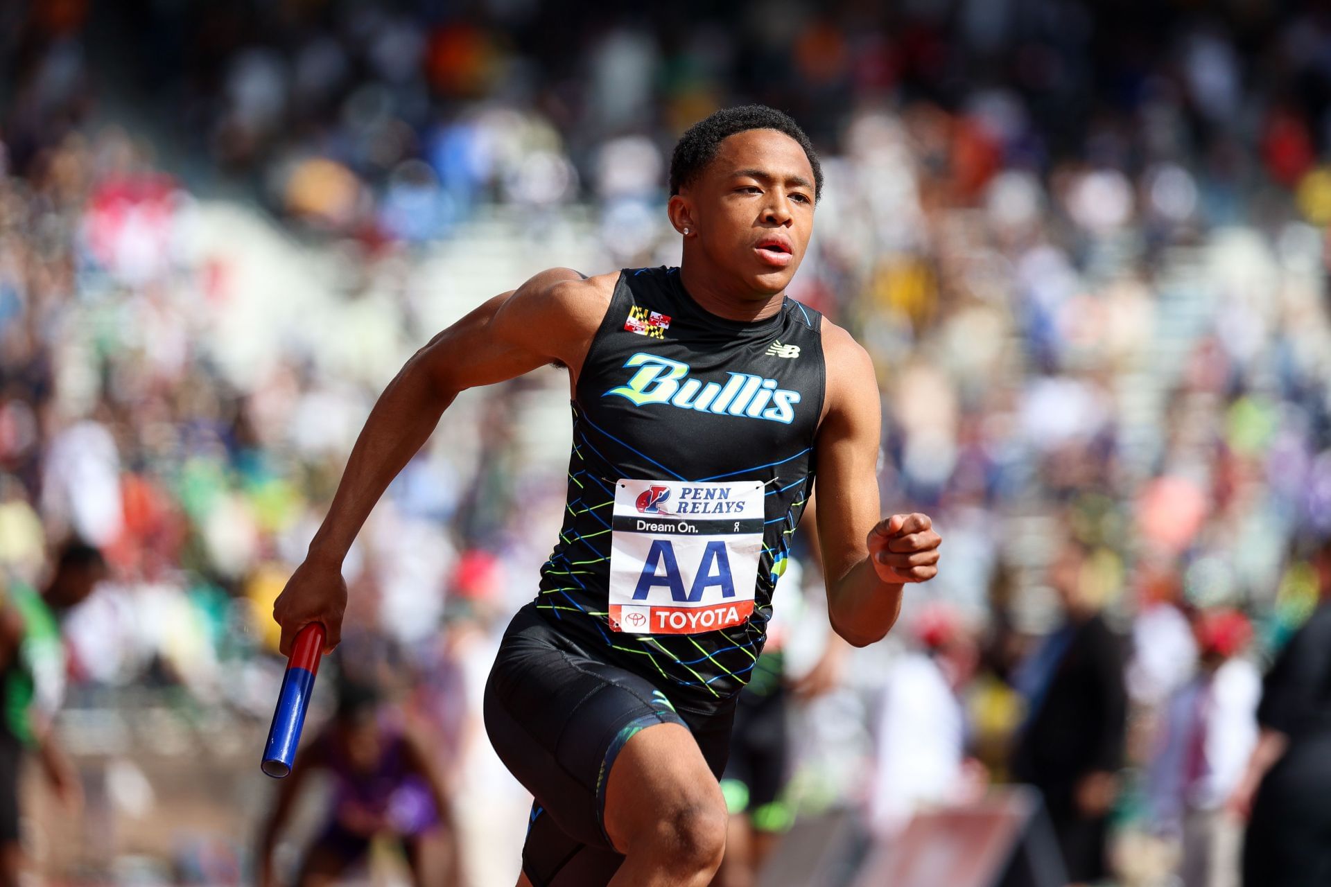 Quincy Wilson at the 2025 Penn Relays - Source: Getty