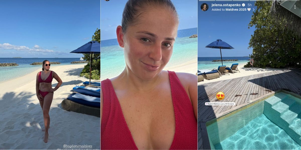 Jelena Ostapenko shares her vacation pictures via Instagram - Image Source: @jelena.ostapenko Instagram