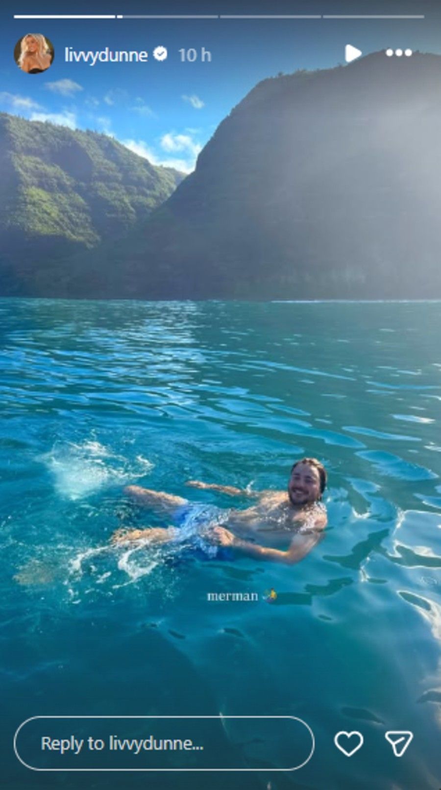 Screenshot of Dunne&#039;s Instagram story.