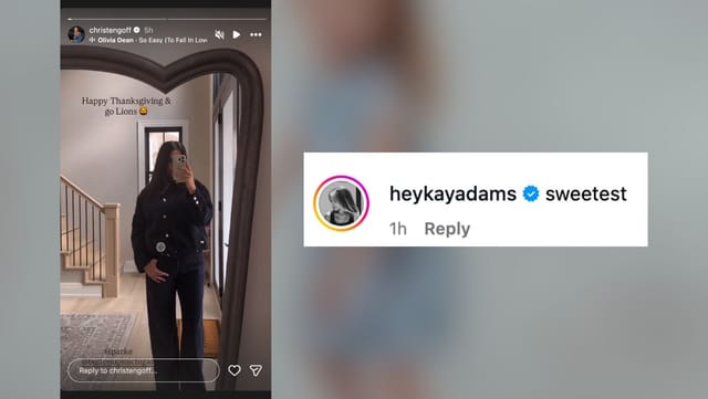 Christen Harper shows off gameday outfit (Chriten/IG)