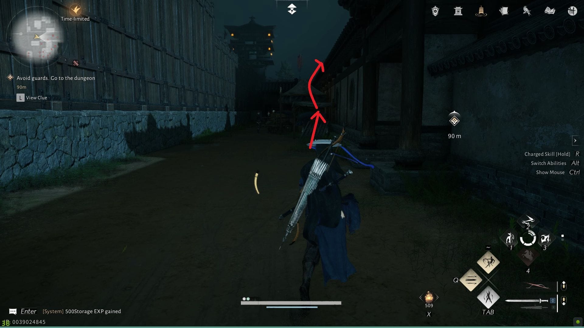 Use the cart to climb above the wall (Image via NetEase)